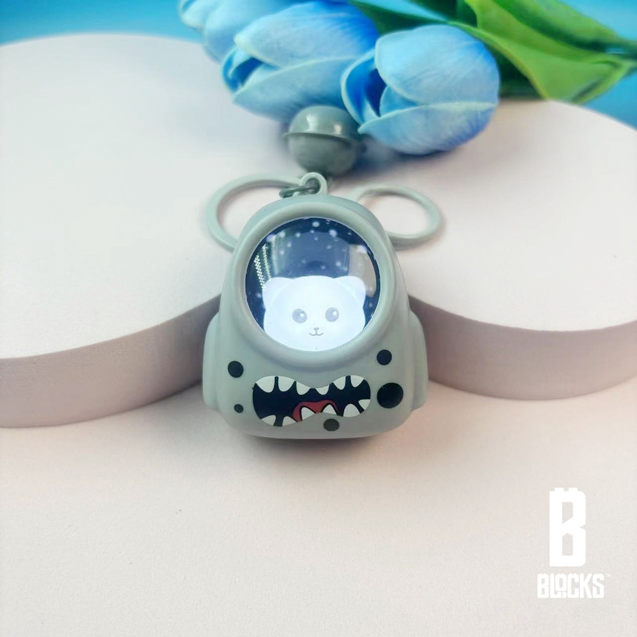 Cute Alien Cat Keyring