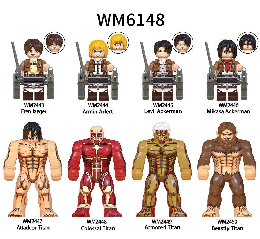 Attack on Titan Set v2 (8 minifigure)