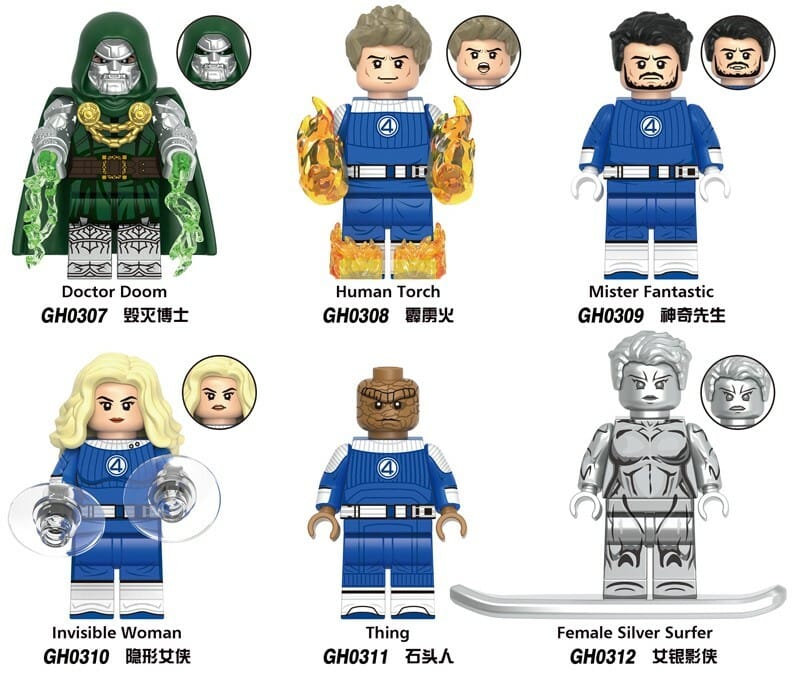 Fantastic Four Set (6 minifigure)