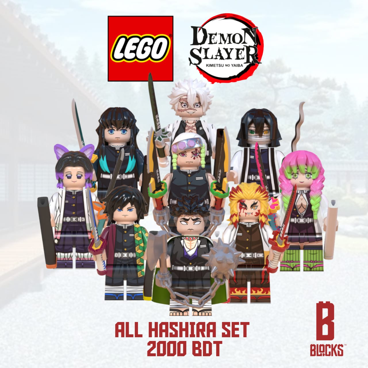 Demon Slayer Hashira Set (9 Minifigure)