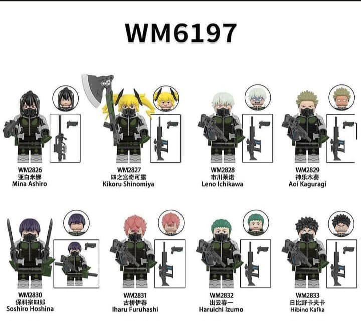 Kaiju no.08 Set (8 minifigure)
