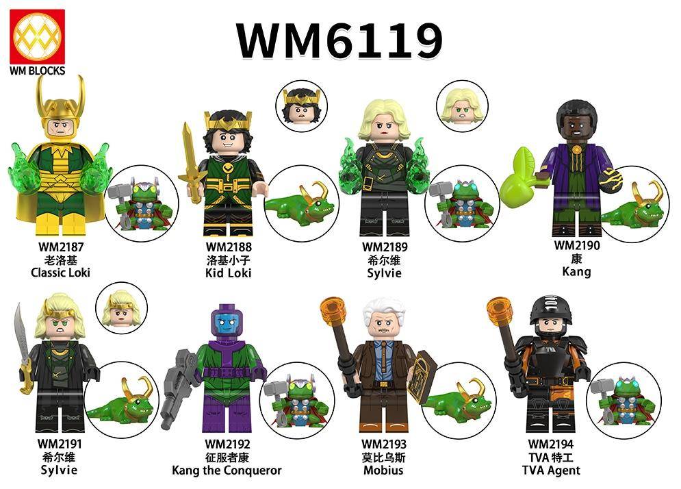 Loki TV Series Set v2 (8 minifigure)