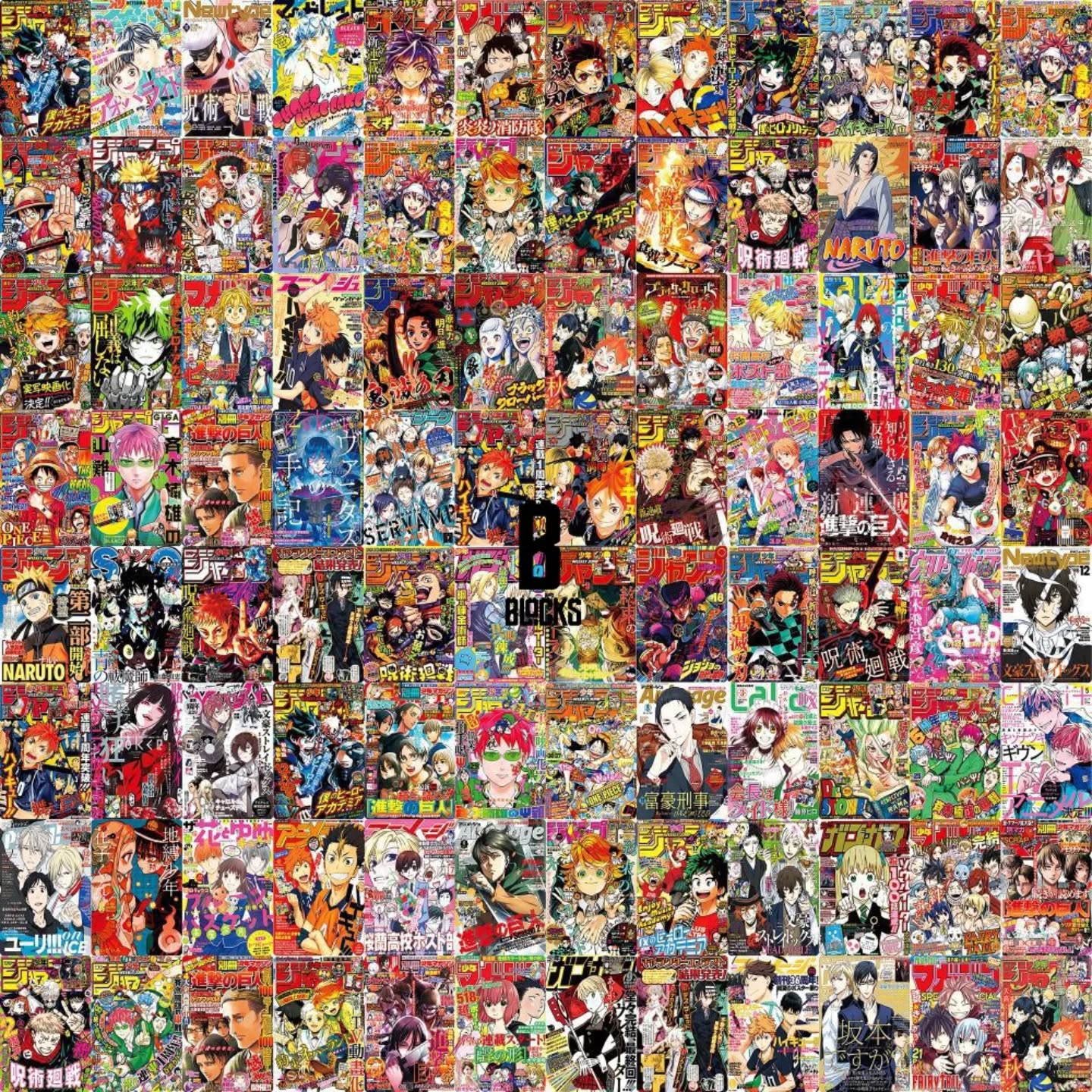 Manga Cover Stickers set