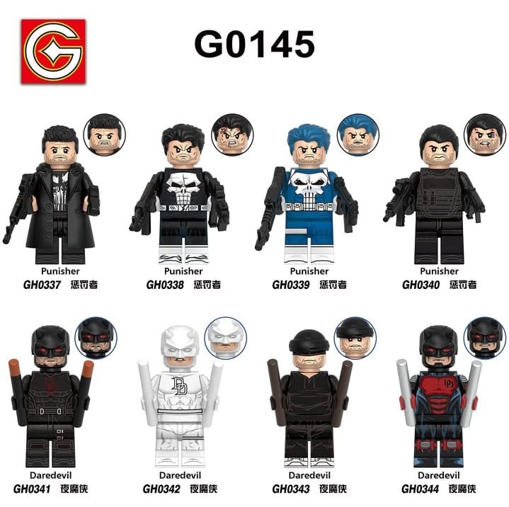 Punisher & Daredevil Set (8 minifigure)